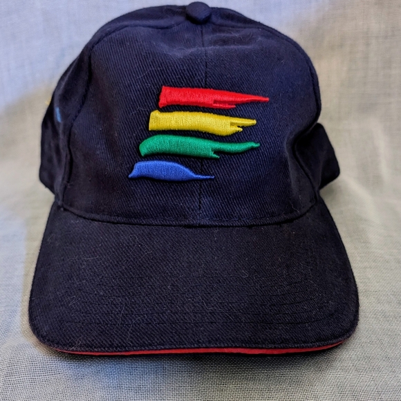 NEW Formula One Benetton Racing Rainbow Cap Pride Multicolor F1 Collector's Hat - Picture 1 of 9